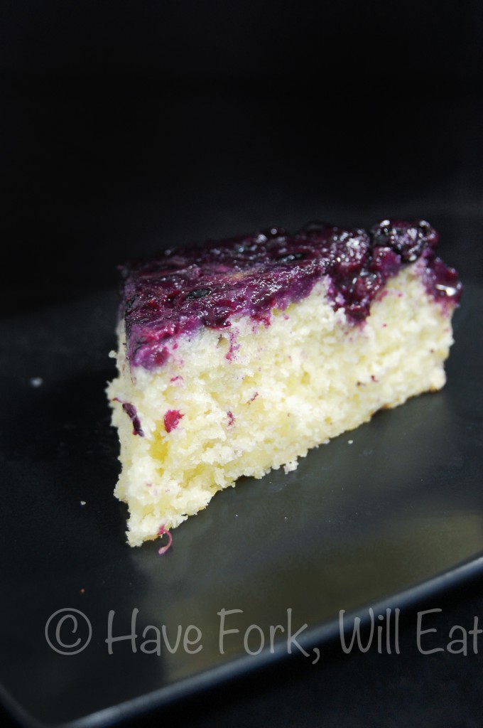 Upside Down Blueberry Ginger Buttermilk Cake